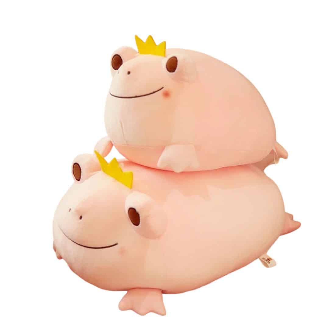 Doudou Grenouille Prince en Rose 35 cm 3 2 27