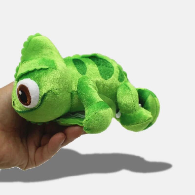 Peluche Caméléon Adorable de 15 cm, mini caméléon vert en peluche