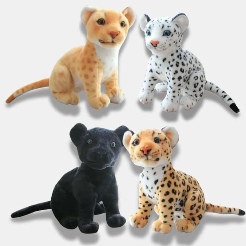 Peluche Tigre Adorable de 4 couleurs différentes, peluche tigre de 23 cm