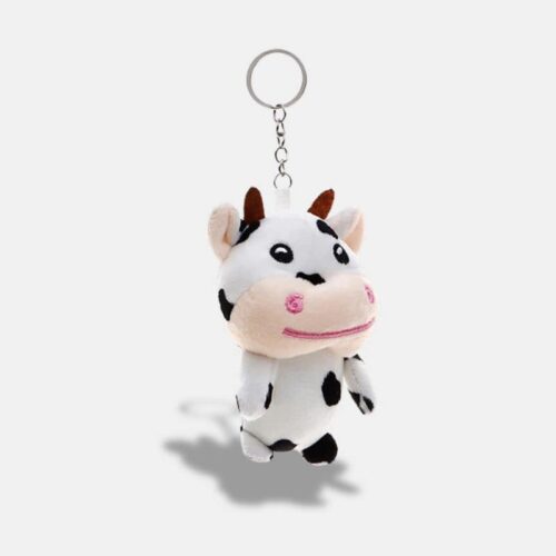 Peluche Mini Vache Porte-Clés de 9 cm, mini peluche vache