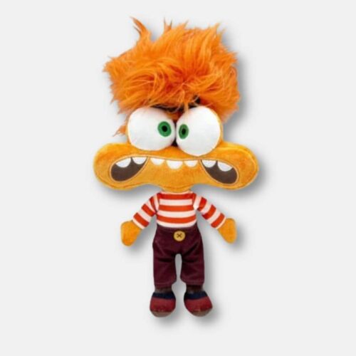 Doudou Peluche Anxiété Vice Versa, doudou anxiété orange de 30 cm