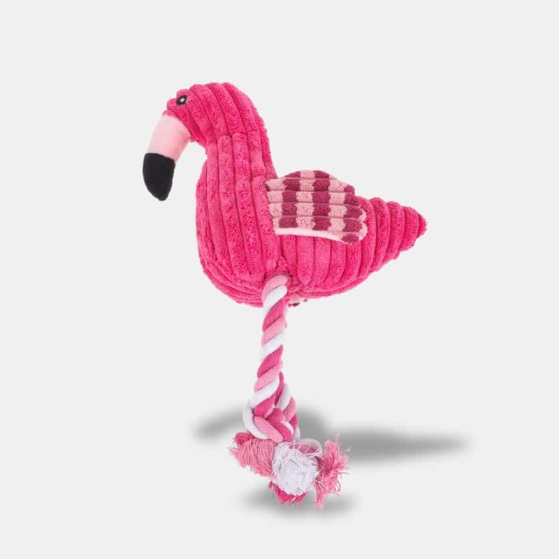 Peluche Flamant Rose pour Animaux de Compagnie de 32 cm, peluche flamant rose pour chien