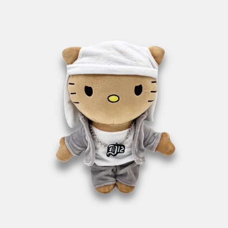 Peluche Hello Kitty Eminem de 24 cm, mini peluche Eminem