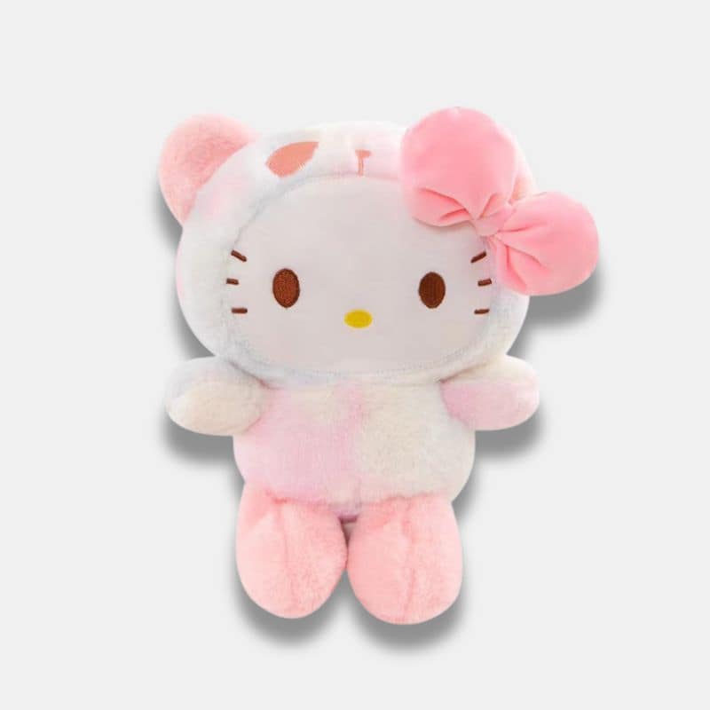 Peluche Hello Kitty Déguisée en Panda de 20 cm, mini peluche hello kitty avec un déguisement panda