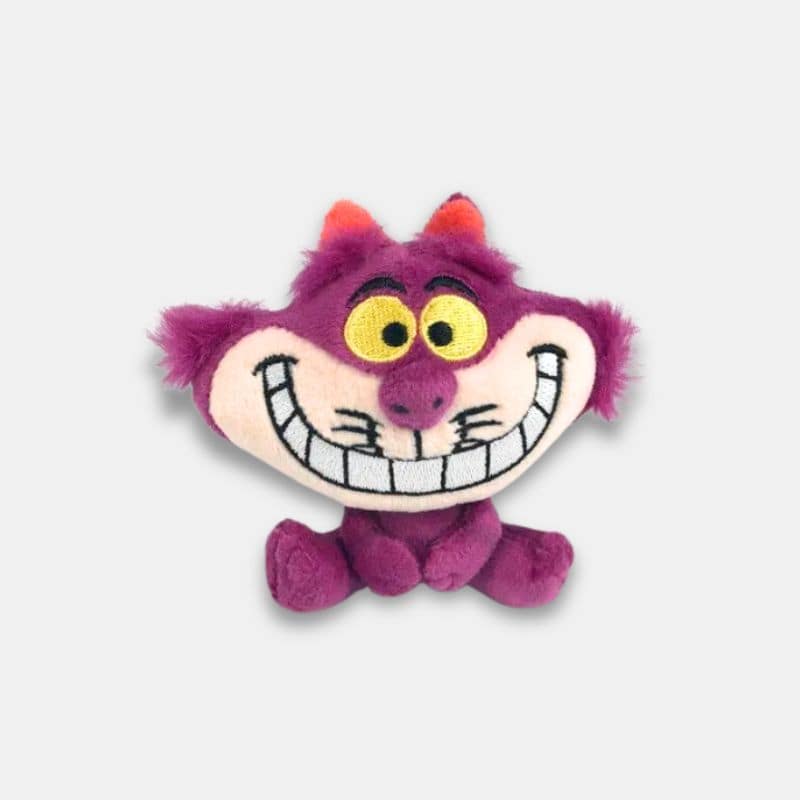Doudou Chat du Cheshire Alice au Pays des Merveilles, doudou souriant violet