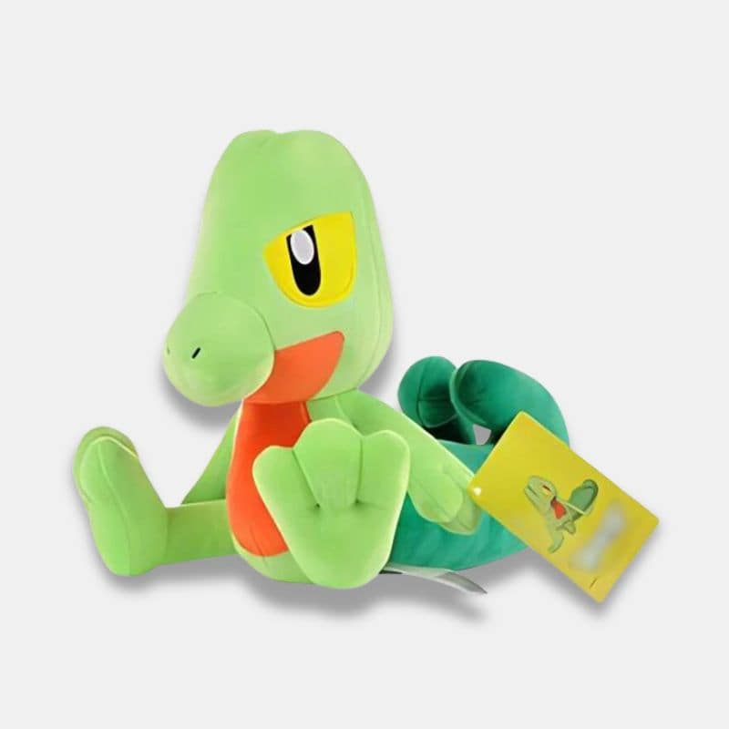 Doudou Pokémon Arcko de couleur verte, doudou Arcko