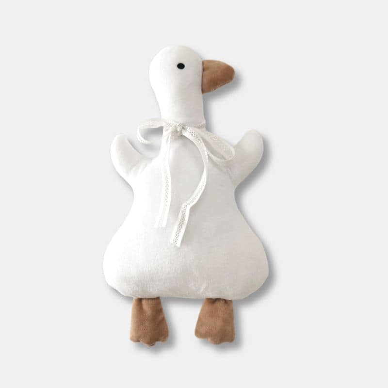 Peluche Canard Mignon Blanc de 35 cm, peluche canard