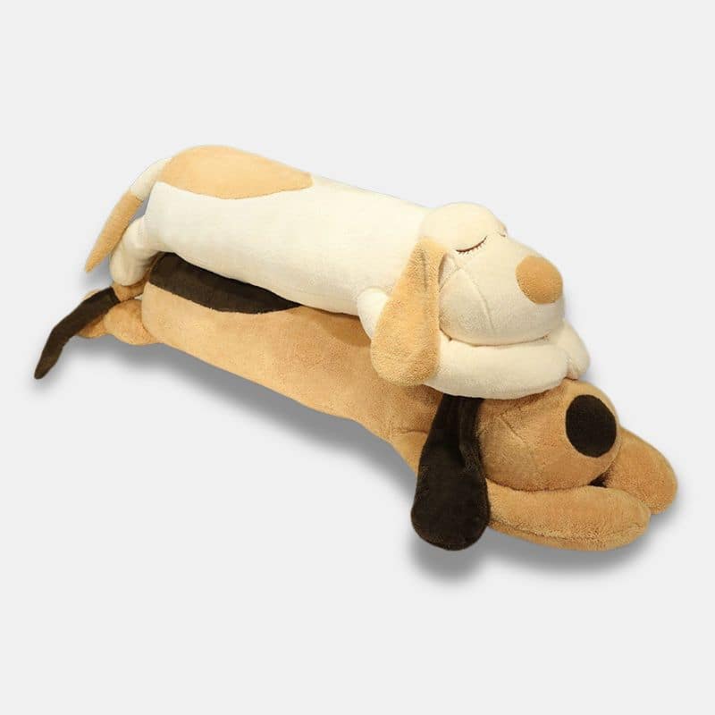 Peluche Chien Géant de 70 cm, peluche chien marron