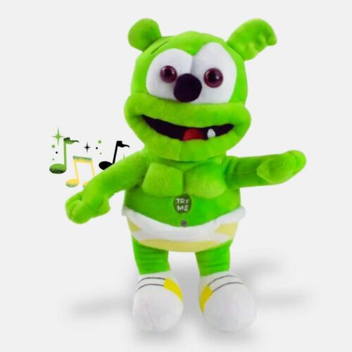 Doudou Ours Musical vert de 30 cm, doudou vert musical
