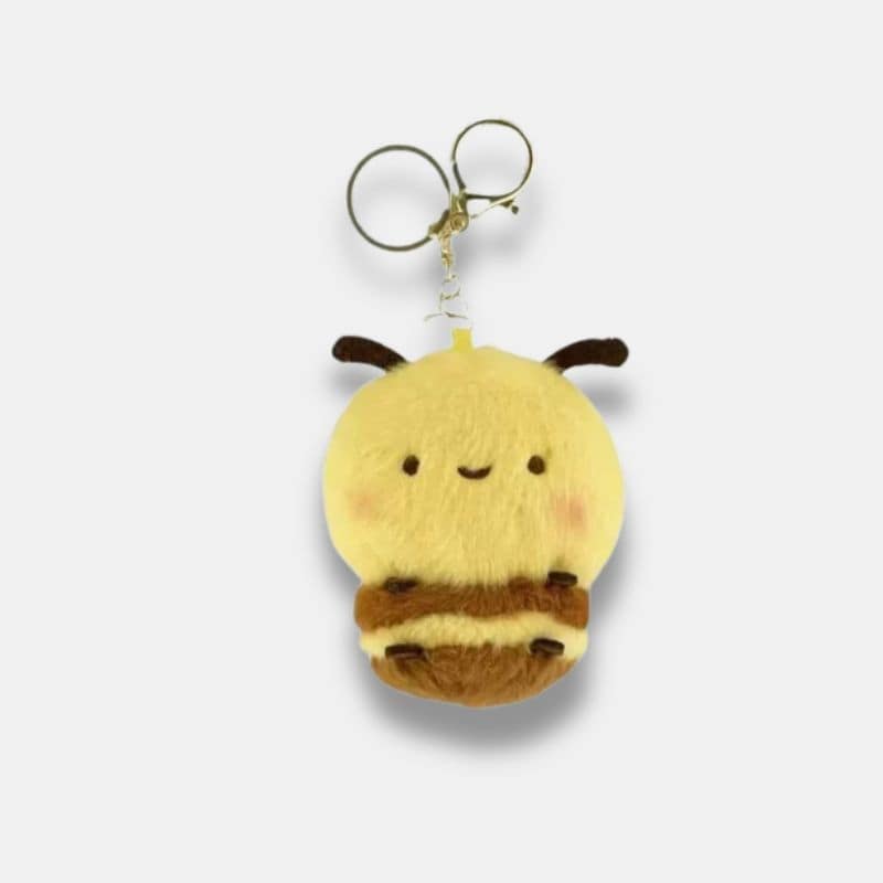 Peluche Mini Abeille Porte-Clés de 10 cm, mini porte clés abeille