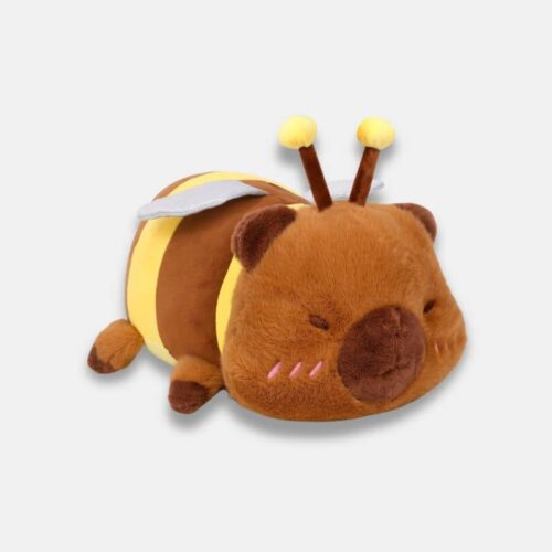 Peluche Capybara Déguisé en Abeille de 35 cm, peluche capybara déguisé en abeille