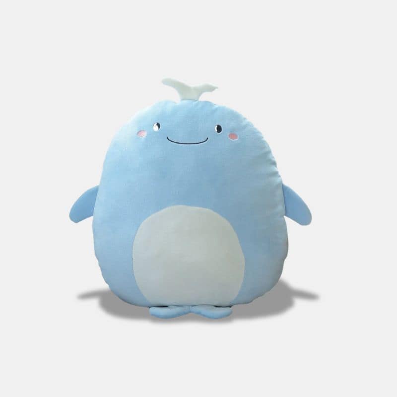 Peluche Baleine Adorable bleu, peluche baleine bleu avec ventre blanc, peluche baleine 40 cm