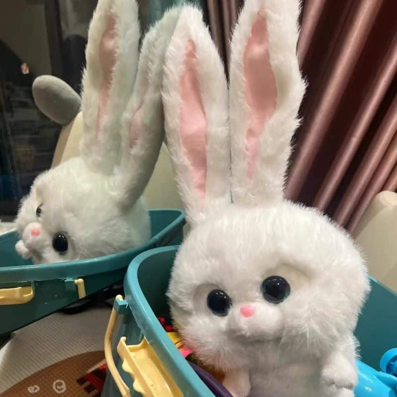 Doudou Lapin Blanc Ultra-Doux 3 10