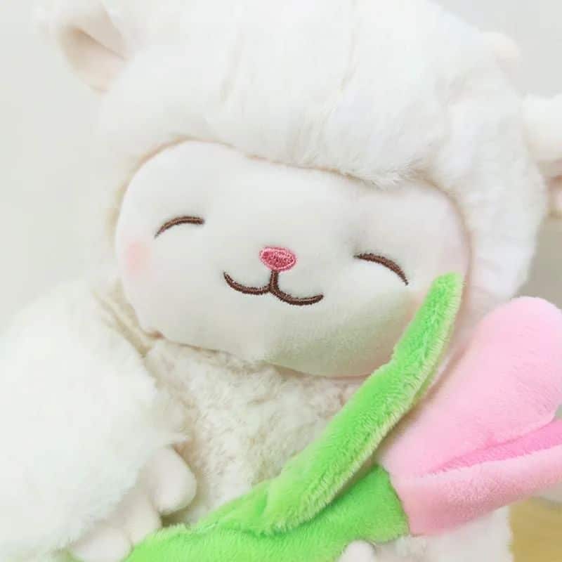 Doudou Mouton Doux avec Fleur 3 3