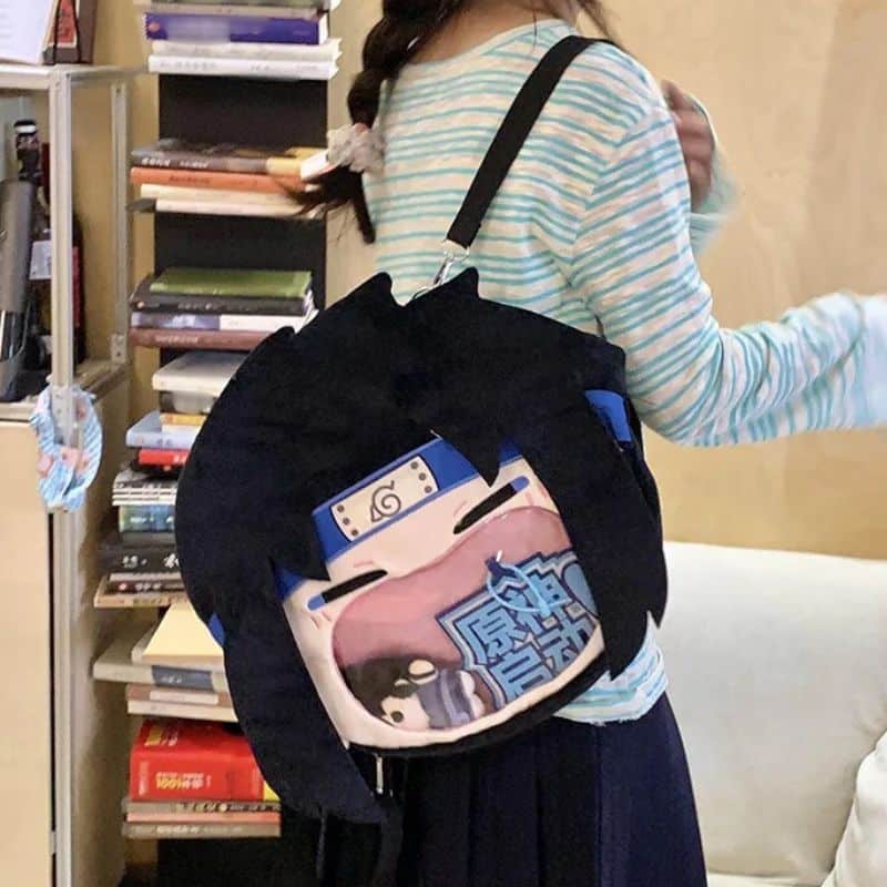 Peluche Naruto Sasuke avec Sac à Dos 5 3