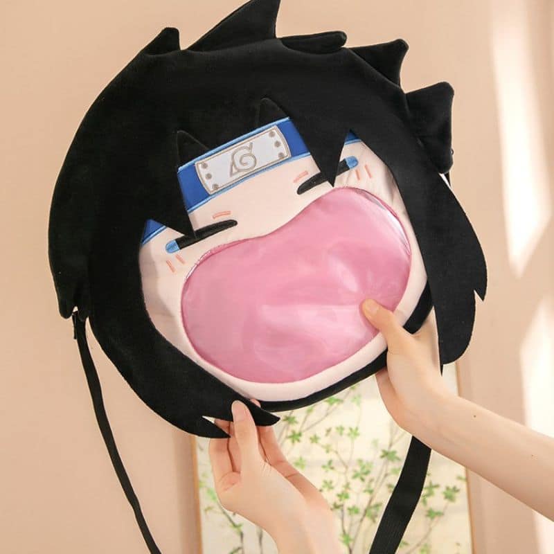 Peluche Naruto Sasuke avec Sac à Dos 6 5