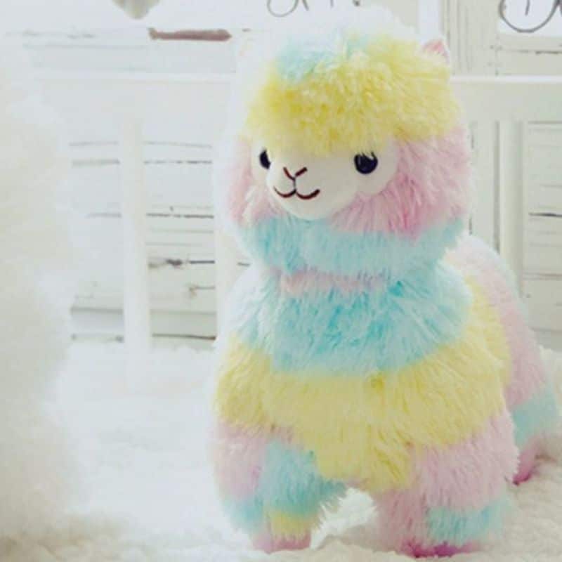 Peluche Alpaga Kawaii en Arc-en-Ciel 6 5