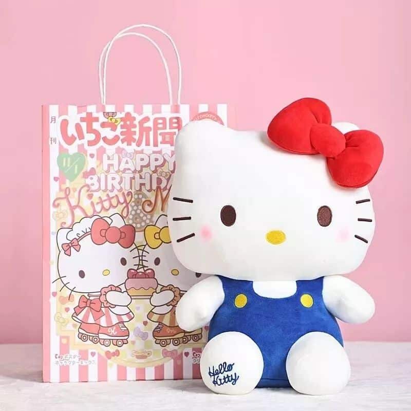 Peluche Hello Kitty Bleu Kawai 6 6