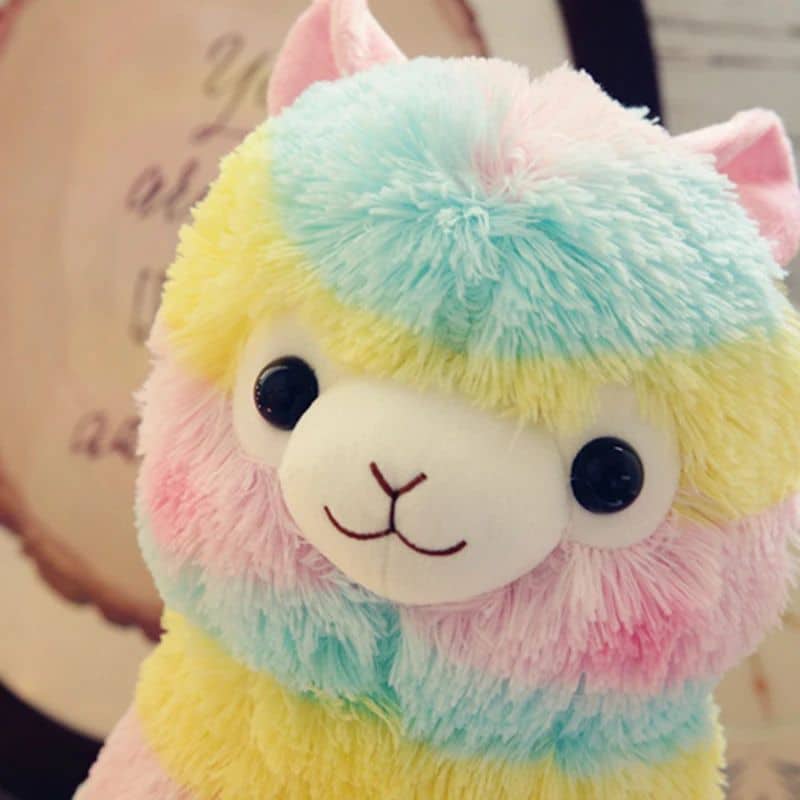 Peluche Alpaga Kawaii en Arc-en-Ciel 4 6