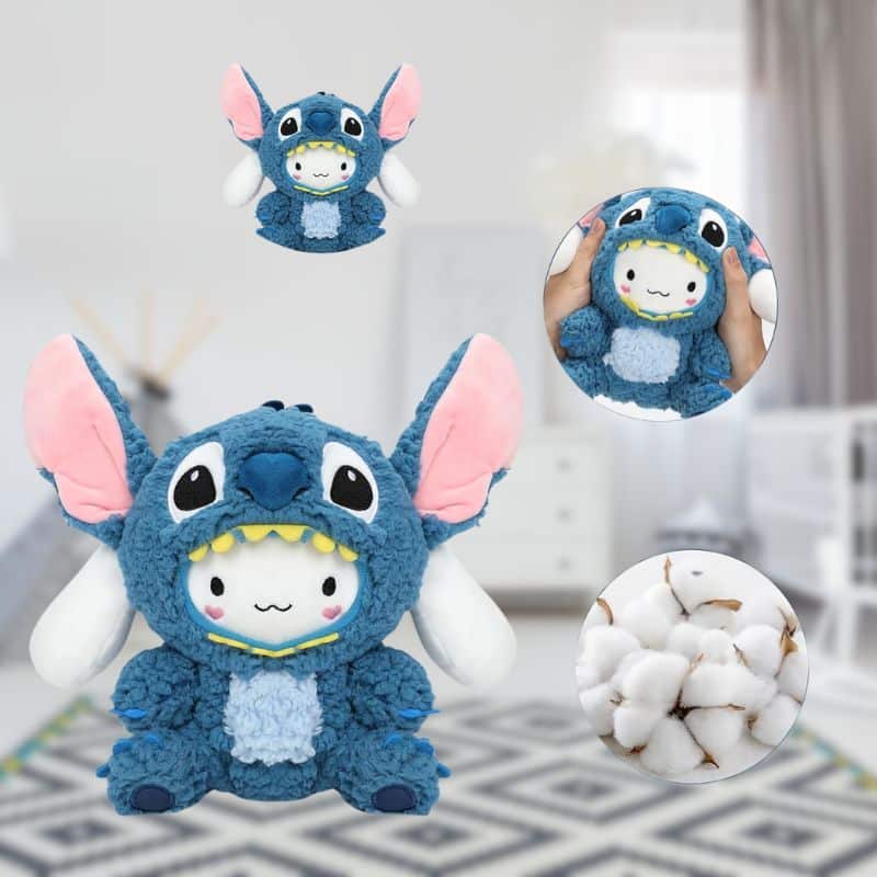 Doudou Cinnamoroll en Déguisement de Stitch 8 8