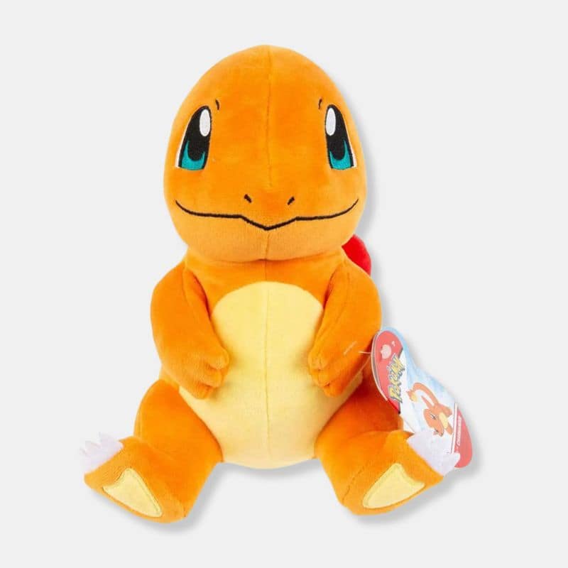 Doudou Pokémon Salamèche de 20 cm, doudou salamèche orange, doudou charmander