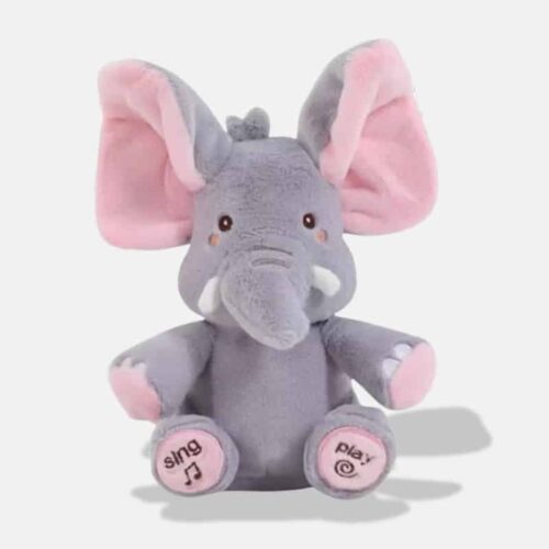 Doudou Éléphant Musical 30 cm - Doux et Apaisant