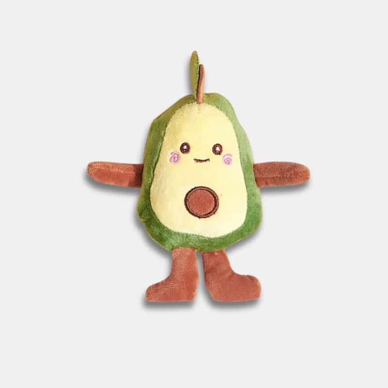Peluche Avocat Kawaii de 15 cm, mini peluche avocat avec main et pieds marron