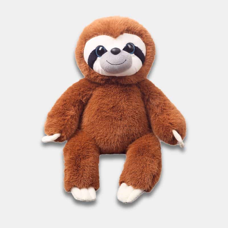 Peluche Paresseux Adorable de 17 cm, peluche paresseux marron de 17 cm qui s'assoit