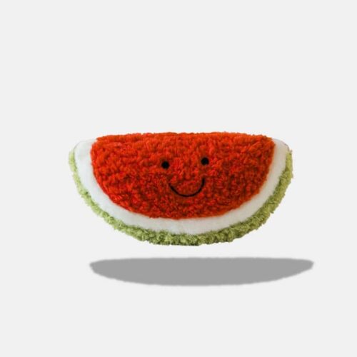 Peluche Fruit Pastèque Ultra-Doux de 25 cm, peluche pastèque
