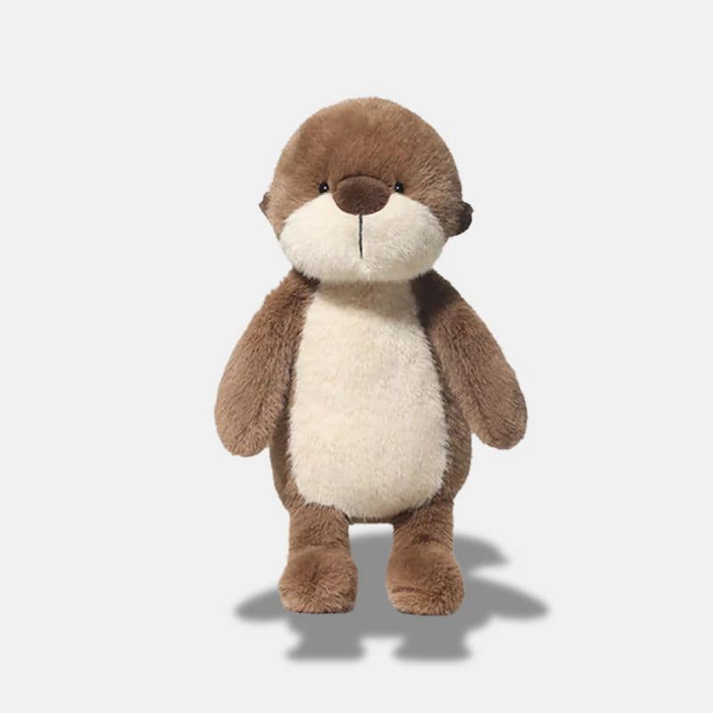 Peluche Loutre Adorable de 26 cm, peluche loutre marron et blanc