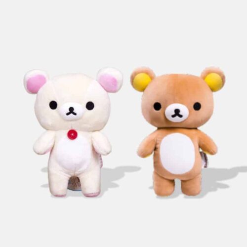 Peluche Ours Rilakkuma kawaii de 28 cm, peluche rilakkuma blanc et marron