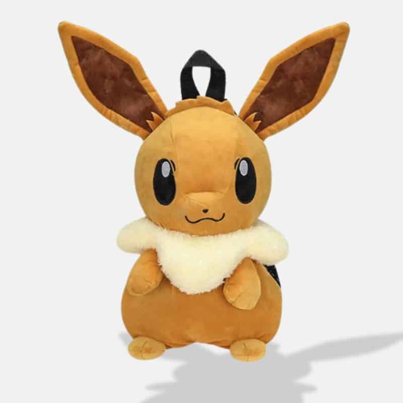 Sac à Dos Peluche Pokémon Évoli de 46 cm, sac à dos évoli en peluche