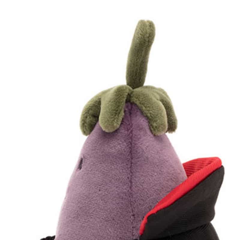 Peluche Halloween Aubergine Déguisée en Vampire 6 14