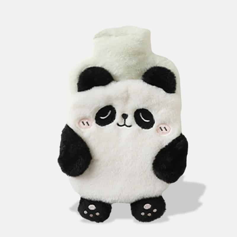 Peluche Bouillotte Panda Kawaii de 21 cm, mini bouillotte panda