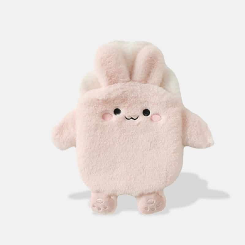 Peluche Bouillotte Lapin Kawaii de 21 cm, mini bouillotte lapin
