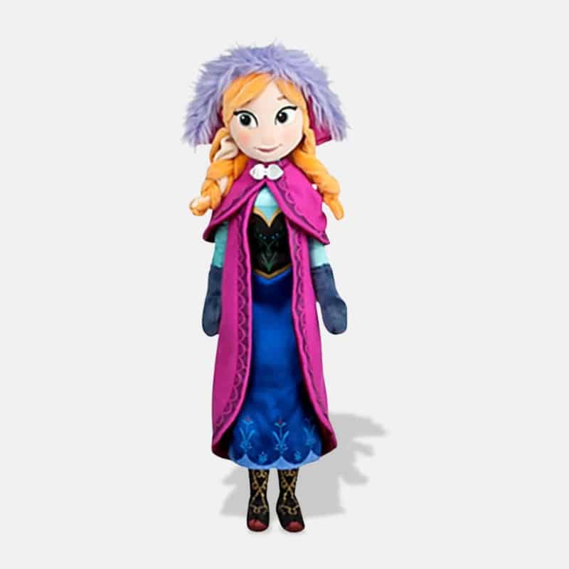 Peluche La Reine des Neiges Anna de 50 cm, peluche Anna de la reine des neiges