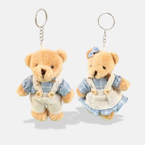 Peluche Ours Porte-Clés de 11,5 cm, mini peluche ours