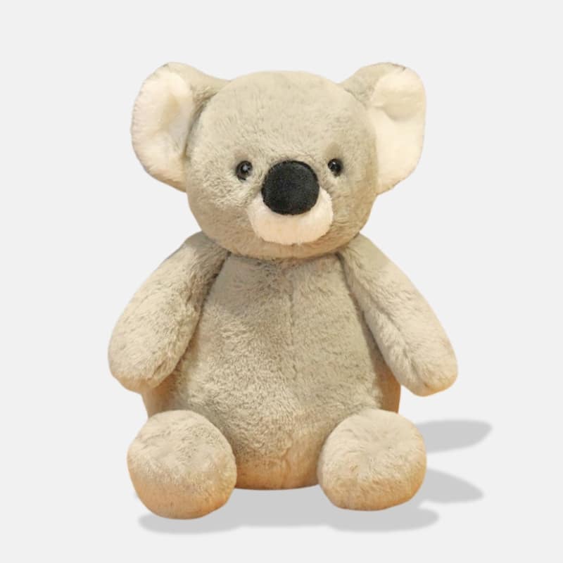 Peluche Koala Mignonne gris clair, peluche koala qui s'assoit