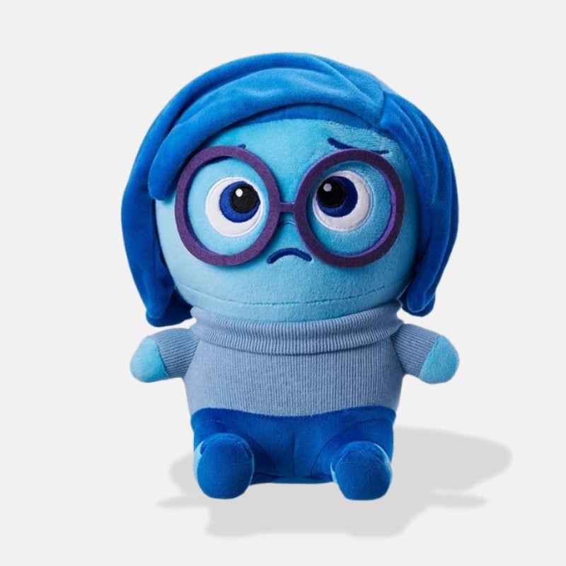 Peluche Vice Versa Tristesse Kawaii de 25 cm, peluche tristesse de vice versa