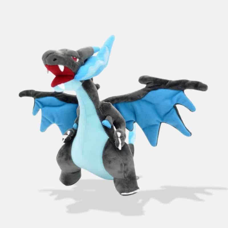 Peluche Méga-Dracaufeu X de 33 cm, peluche dracaufeu X pokémon