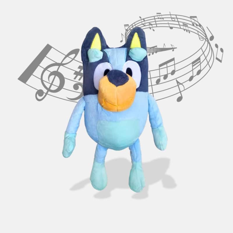 Peluche Musicale Chien Bluey de 30 cm, peluche musicale bluey