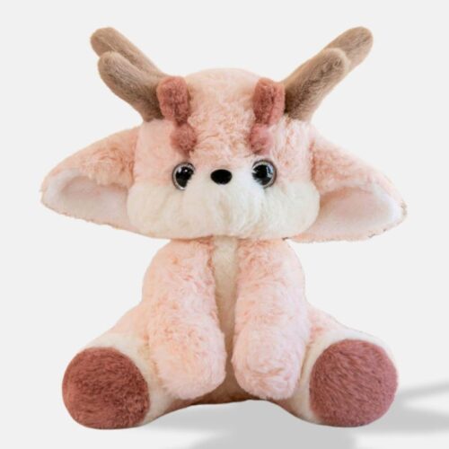 Peluche Dragon Rose Adorable de 35 cm, peluche dragon rose de 35 cm