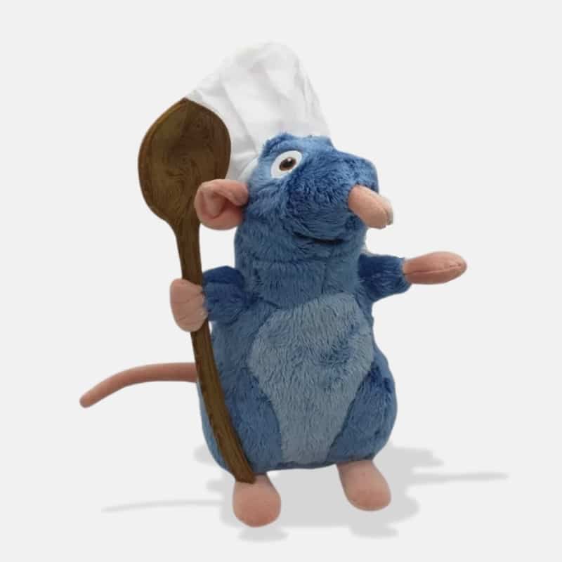Peluche Ratatouille avec Louche de 30 cm, peluche ratatouille cuisinier