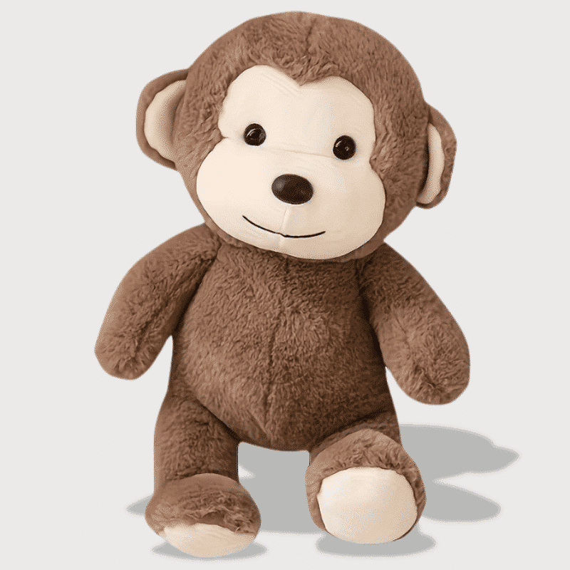 Peluche Singe Ultra-Doux de 28 cm, peluche singe souriant