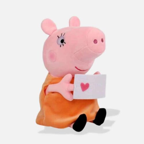 Peluche Peppa Pig Adorable de 30 cm, peluche peppa pig avec une enveloppe blanche