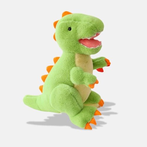 Peluche Dinosaure Kawaii de 30cm, peluche dinosaure vert souriant de 30 cm