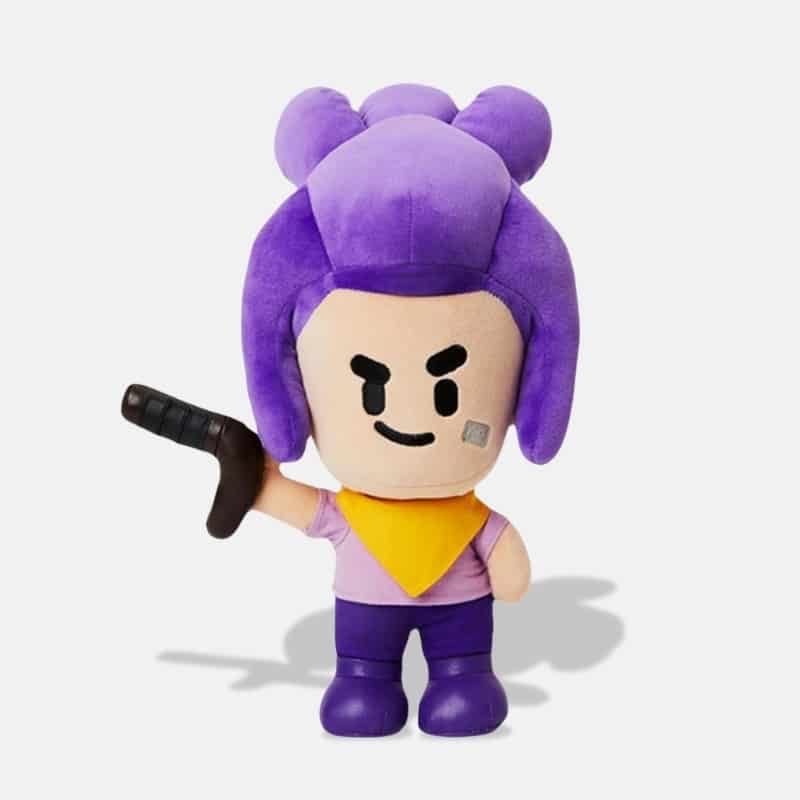 Peluche Brawl Stars Shelly de 21 cm, mini peluche Shelly du brawl stars