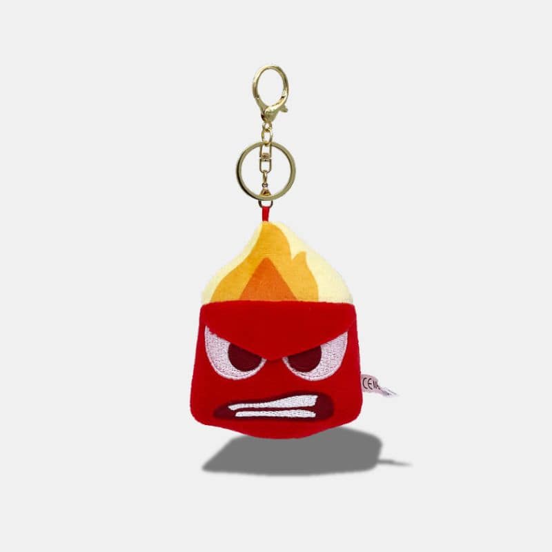 Peluche Vice Versa Colère Porte-Clés de 10 cm, peluche colère vice versa