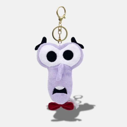 Peluche Vice Versa Peur Porte-Clés de 13 cm, mini peluche Peur vice versa