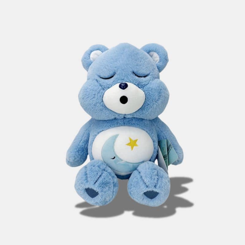 Peluche Bisounours Toudodo Adorable bleu, peluche ours dormant bleu